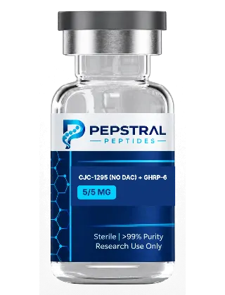 CJC-1295 (no DAC) + GHRP-6 5/5 mg research peptide vial
