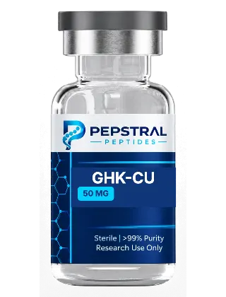 GHK-Cu 50 mg research peptide vial