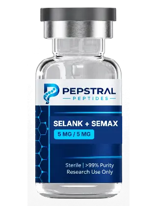 Selank + Semax 5 mg / 5 mg research peptide vial
