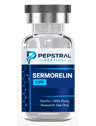 Sermorelin 5 mg research peptide vial
